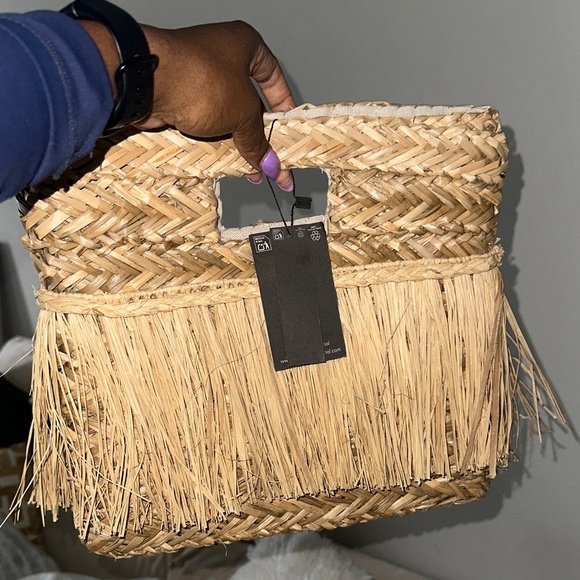 ASOS Straw Fringe Clutch - Picture 5 of 5